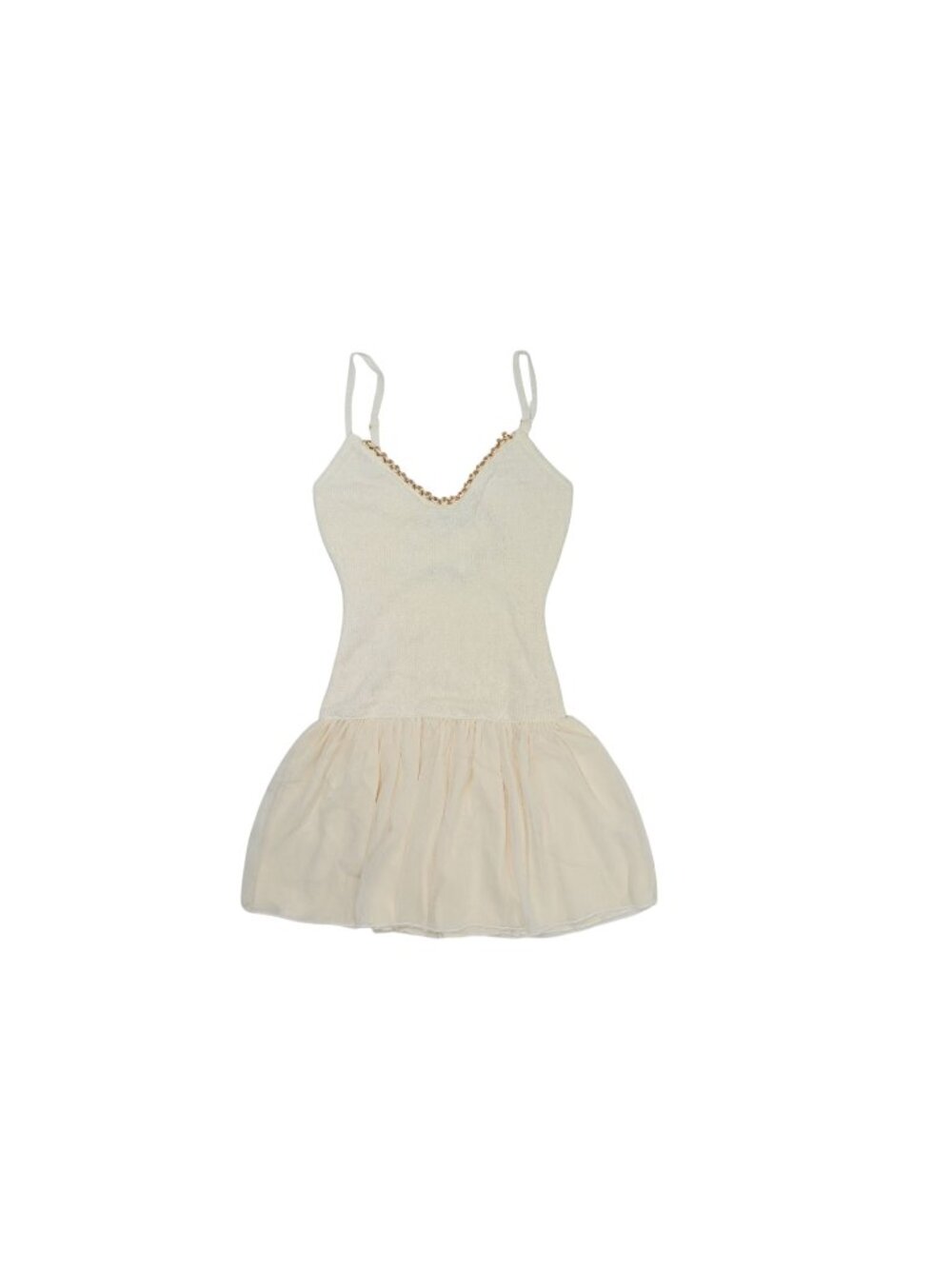 Outcast Boa Mini Dress in Ivory
